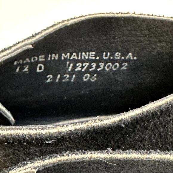 Rancourt & Co. Penobscot Chukka Boot Navy Blue Suede Handsewn Made in USA 12 - Picture 10 of 13